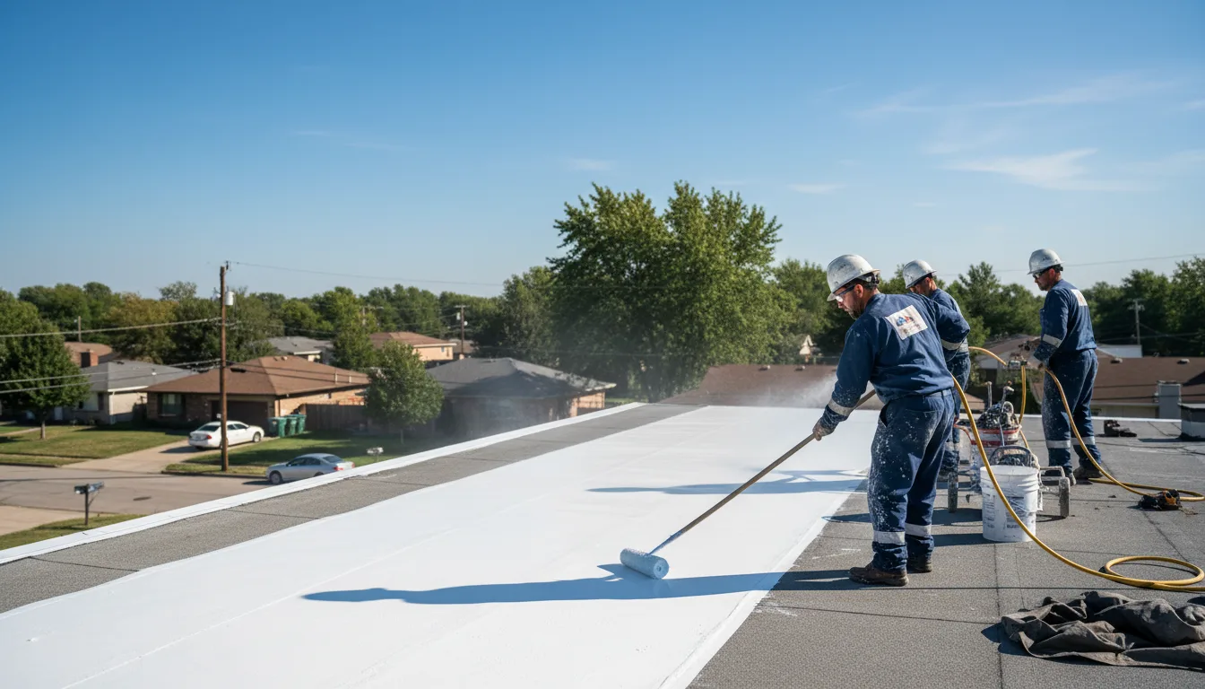 Commercial roof coating in Vienna, VA near me